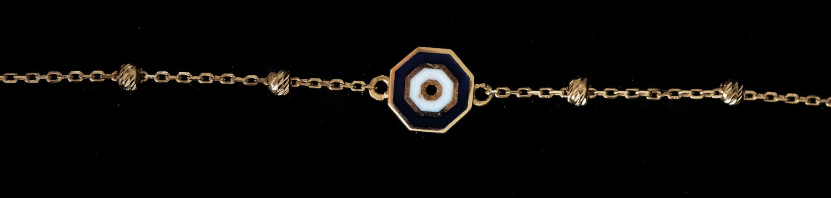 turkish eye bracelet gold 21K
