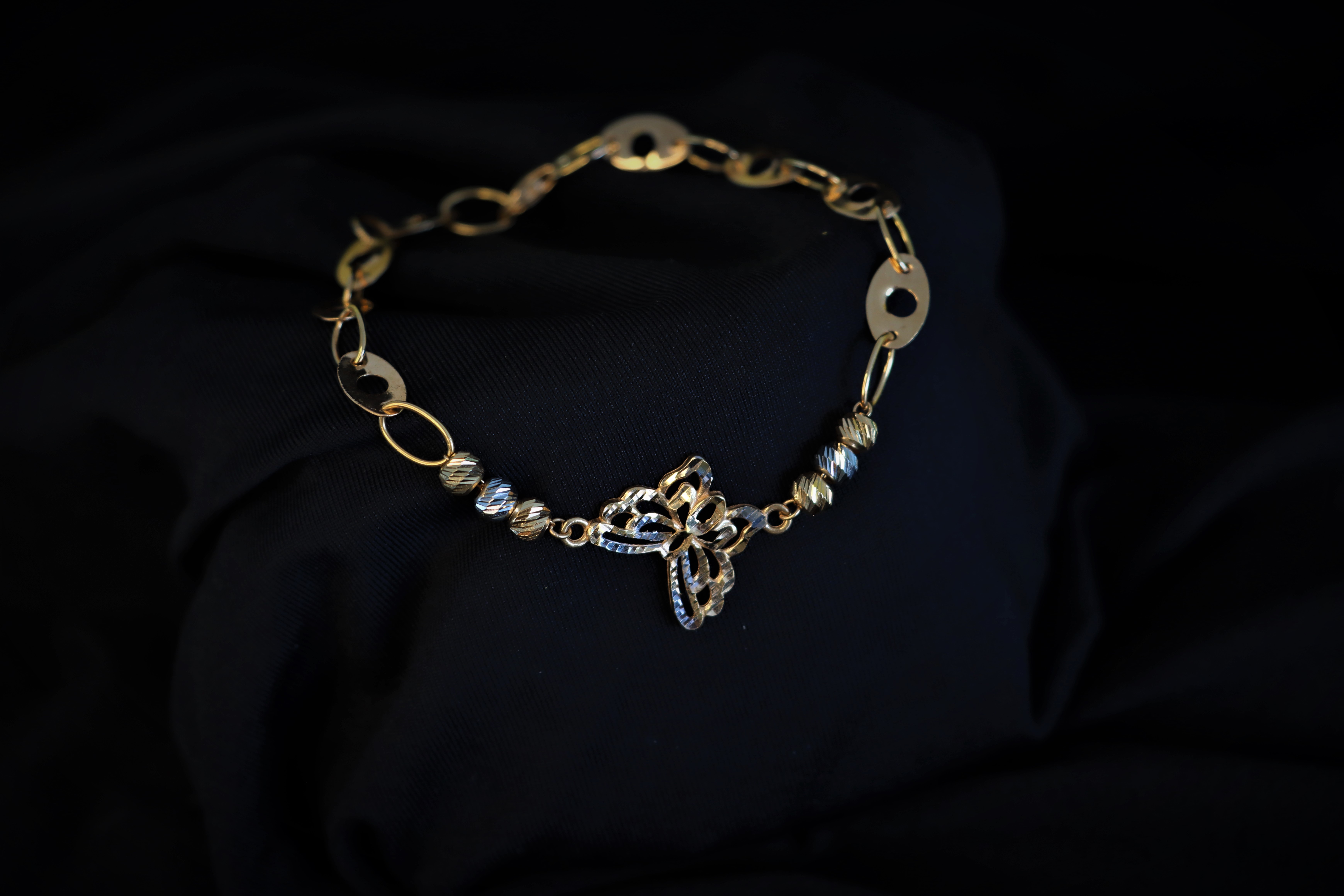 Butterfly bracelet 21K